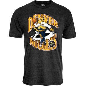 Blue 84 Nba Unisex Kids Nba Youth Tri Blend T Shirt Slam Mascot Black (2)